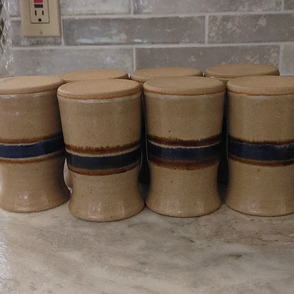 7 Studio Pottery Drinking Vessels 10 oz